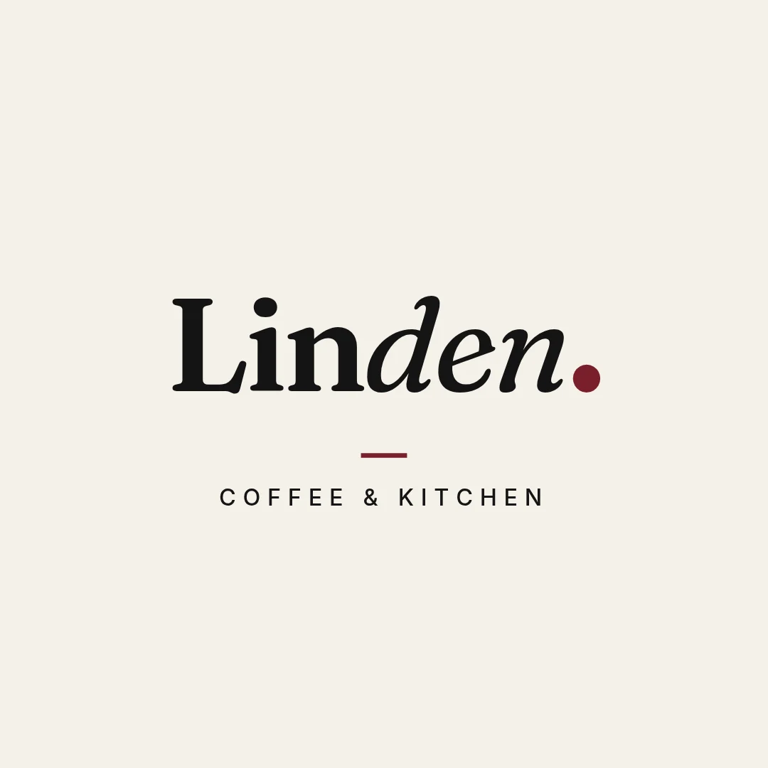 Linden Oxblood Serif Wordmark – Logo template
