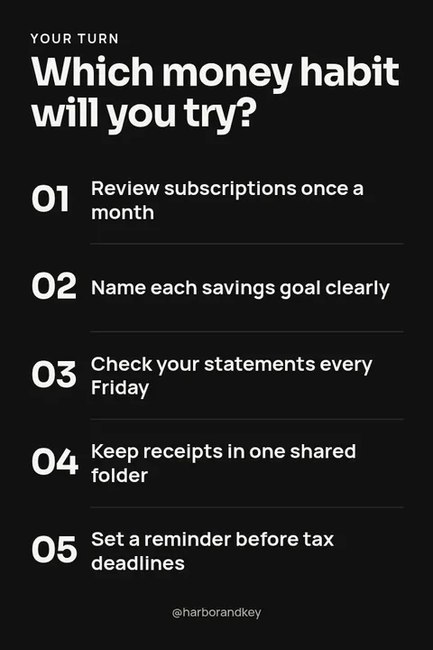 Money Habit Poll Pin – Pinterest pin template