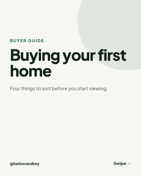 First-Time Buyer Tips – Instagram carousel template, 6 pages