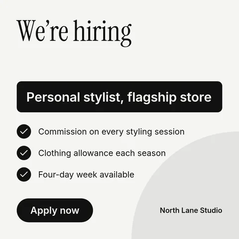 Hiring stylists – LinkedIn post template