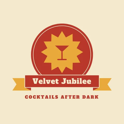 Cocktail Starburst Seal – Logo template