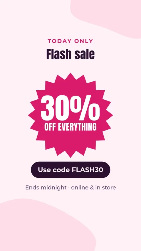 Flash sale – Instagram story template