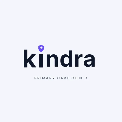 Kindra Shield Dot Wordmark – Logo template