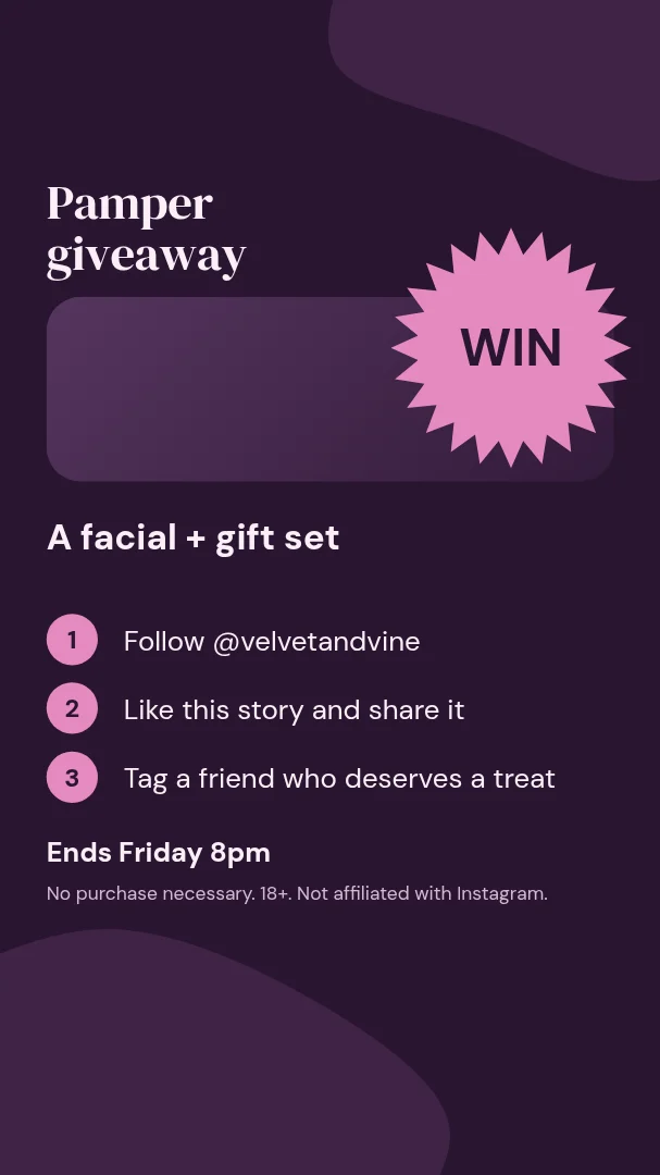 Glow Day Giveaway Story – Instagram story template
