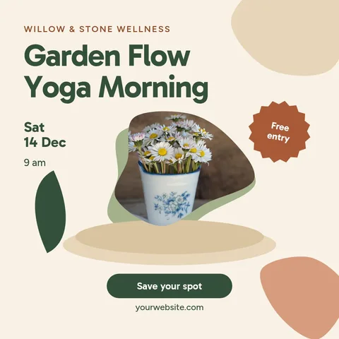 Garden Stage Blob Flow – Instagram post template