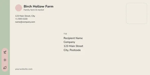 Sage Band Sprout Envelope – Envelope template