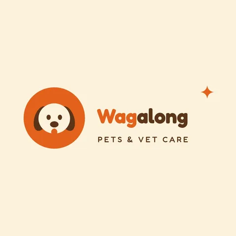 Wagalong Dog Face Logo – Logo template