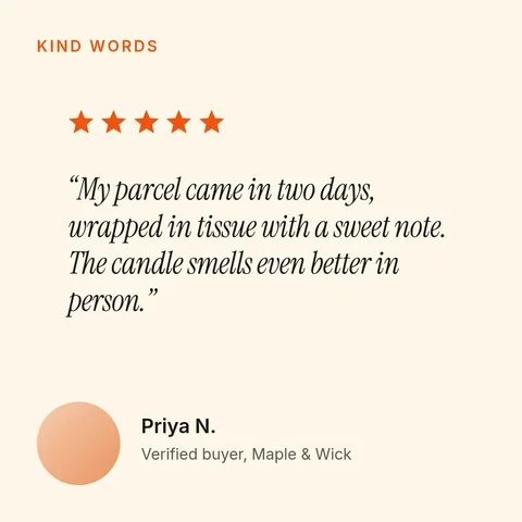 Parcel Opened Review Card – Instagram post template