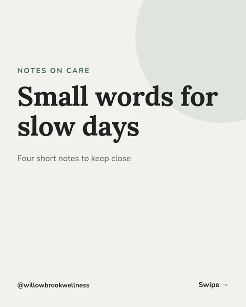 Gentle Practice Words Carousel – Instagram carousel template, 6 pages