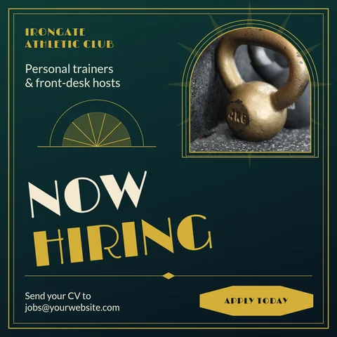 Gilded Fan Trainer Call – Instagram post template