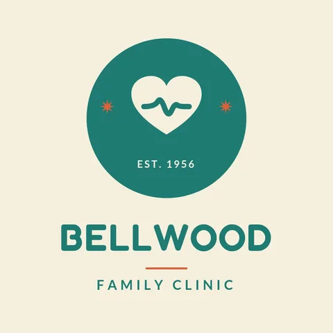 Atomic Heartbeat Clinic Badge – Logo template