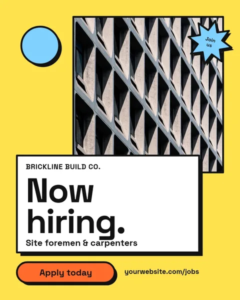 Facade Card Foreman Call – Instagram post template