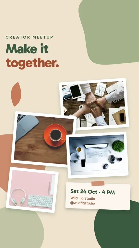Scattered Prints Blob Meetup – Instagram story template