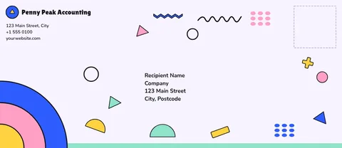 Memphis Corner Finance Envelope – Envelope template