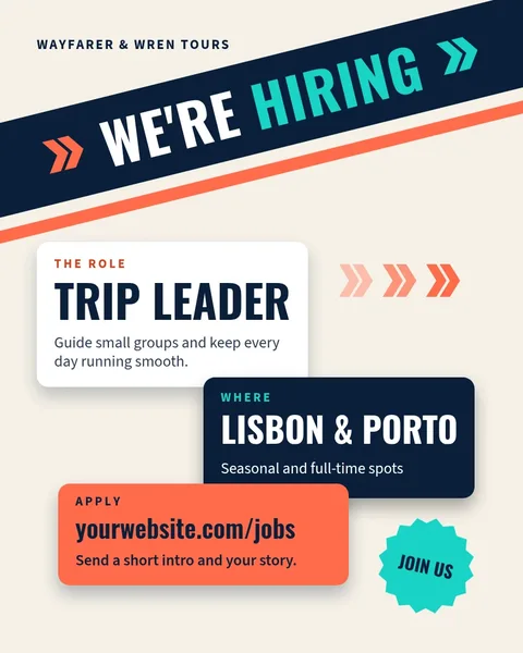 Trail Band Hiring Cards – Instagram post template