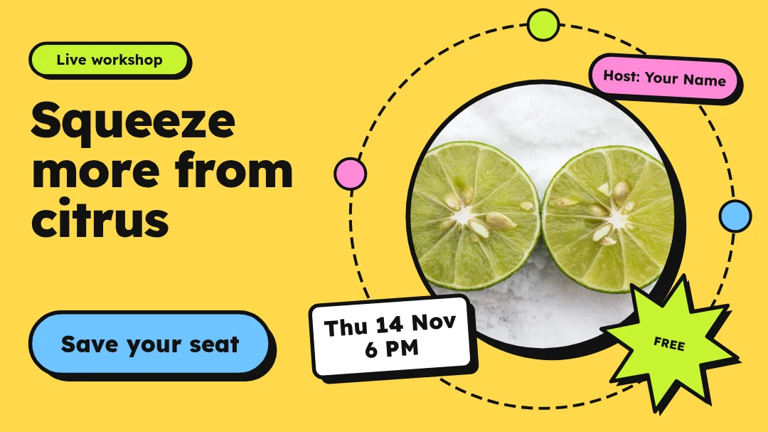 Citrus Orbit Seat Cards – X post template