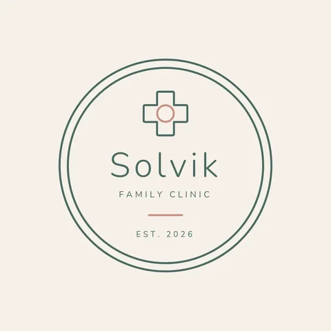 Solvik Monoline Cross Badge – Logo template