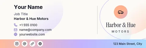 Aurora Garage Signature – Email signature template