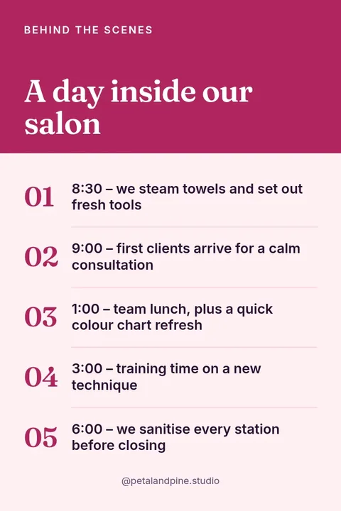 Behind the Salon Chair – Pinterest pin template
