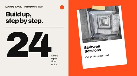 Taped Stairwell Swiss Poster – X post template