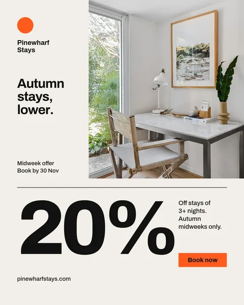 Autumn Grid Corner Numeral – Instagram post template
