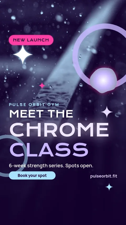 Chrome Rain Class Launch – Instagram story template