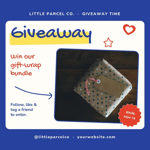 Parcel Border Marker Giveaway – Instagram post template