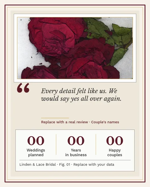 Gallery Caption Bridal Quote – Instagram post template