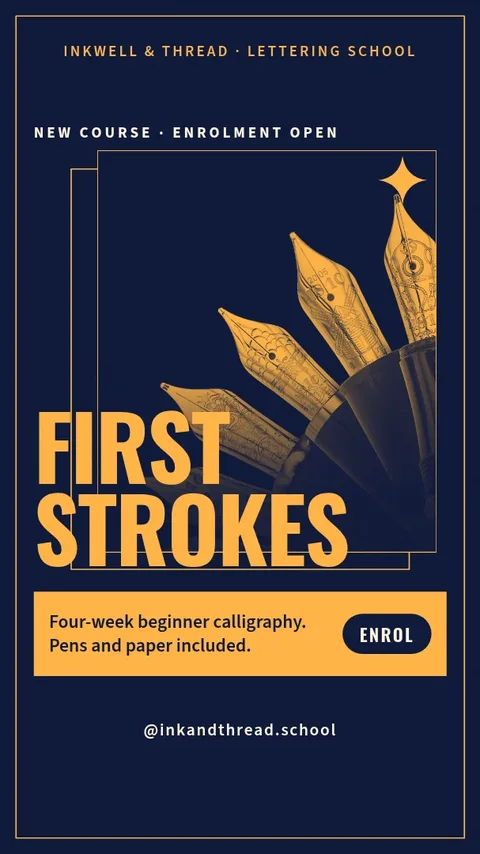 Nib Frame Course Launch – Instagram story template