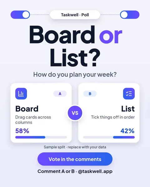 Mirror Poll Duel Cards – Instagram post template