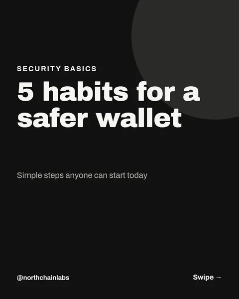 Wallet Security Tips Carousel – Instagram carousel template, 7 pages