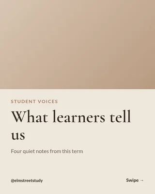 Student Voices Carousel, page 1