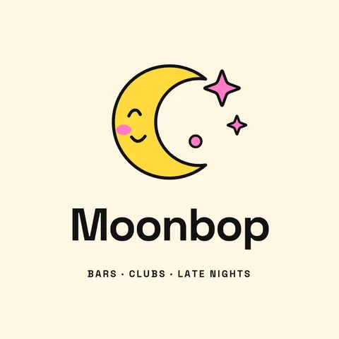 Moonbop Smiling Crescent Logo – Logo template