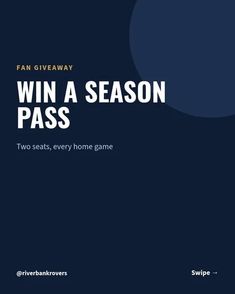 Season Ticket Giveaway Carousel – Instagram carousel template, 5 pages