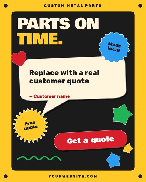 Sticker Bomb Shop Quote – Instagram post template