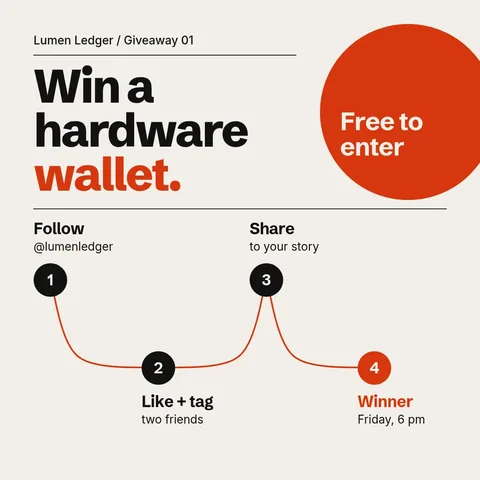 Zigzag Wallet Giveaway Path – LinkedIn post template