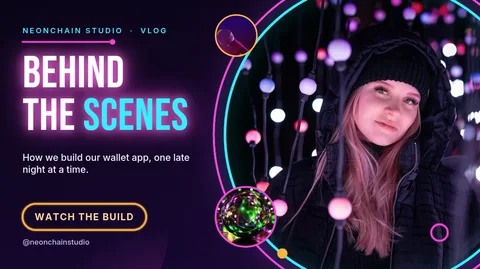 Neon Orbit Backstage – YouTube thumbnail template