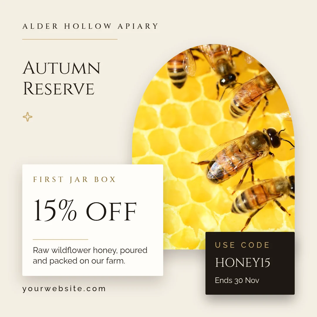 Autumn Reserve Floating Cards – Instagram post template