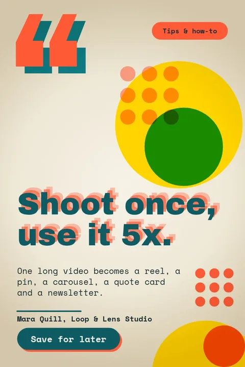 Loop Quote Overprint Pin – Pinterest pin template