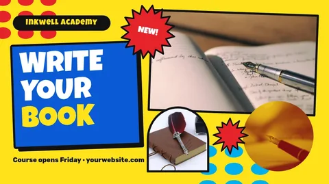 Pop Ink Launch Collage – YouTube thumbnail template