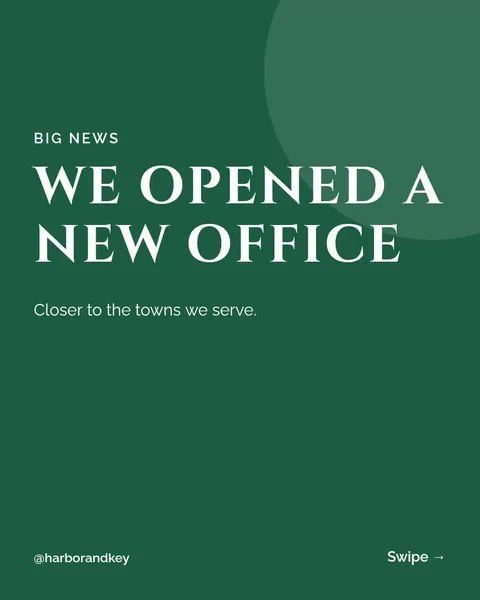 New Office Announcement – Instagram carousel template, 6 pages