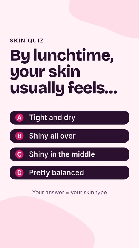 Skin quiz poll – Instagram story template