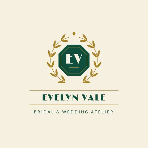 Deco Octagon Laurel Monogram – Logo template
