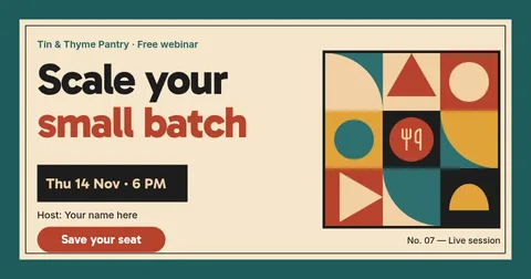 Quilted Frame Webinar Seat – Facebook post template
