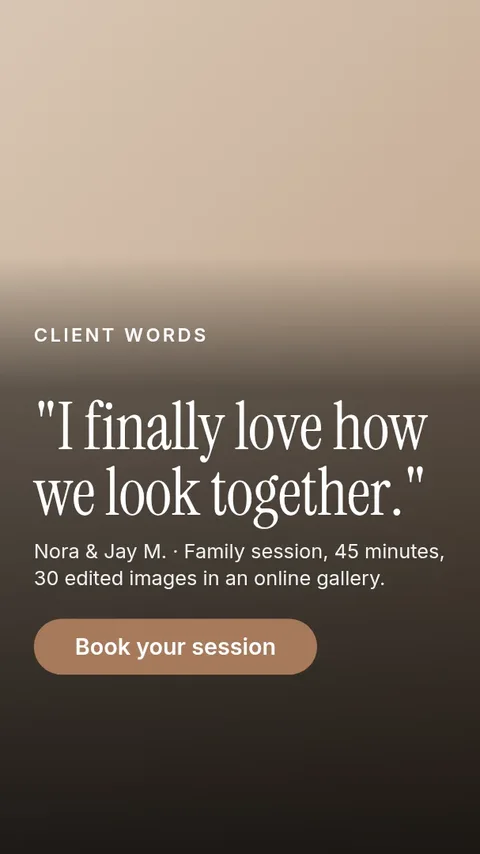 Client Gallery Love Note – Instagram story template