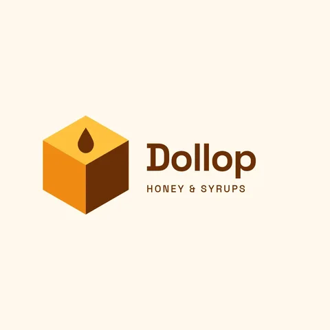 Dollop Iso Cube Logo – Logo template