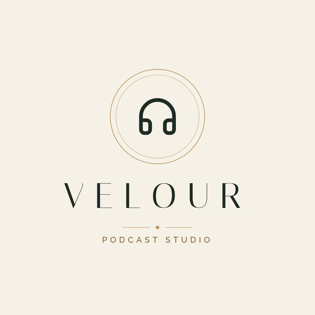 Velour Ring Headphones Emblem – Logo template
