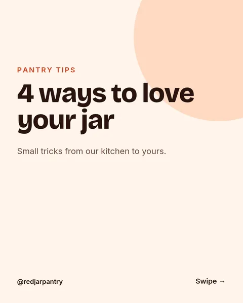 Pantry Hacks Swipe Guide – Instagram carousel template, 6 pages