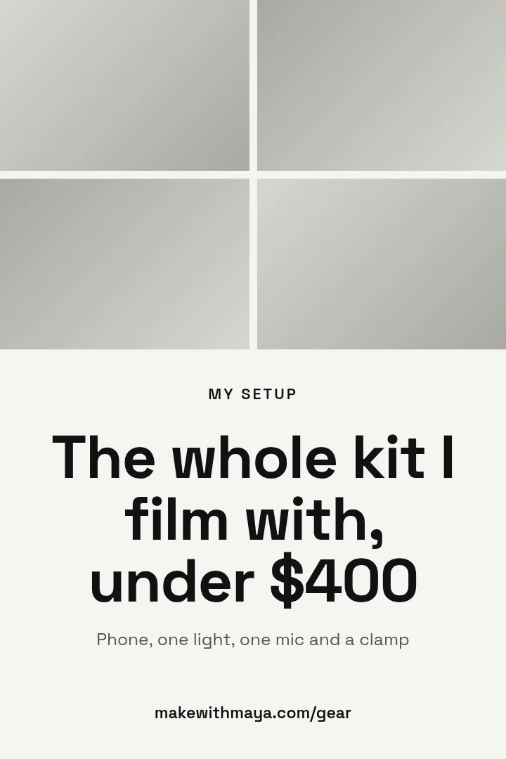 Gear list pin – Pinterest pin template
