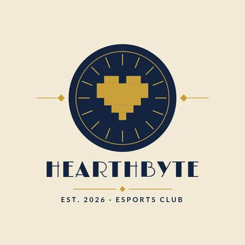 Deco Pixel Heart Seal – Logo template